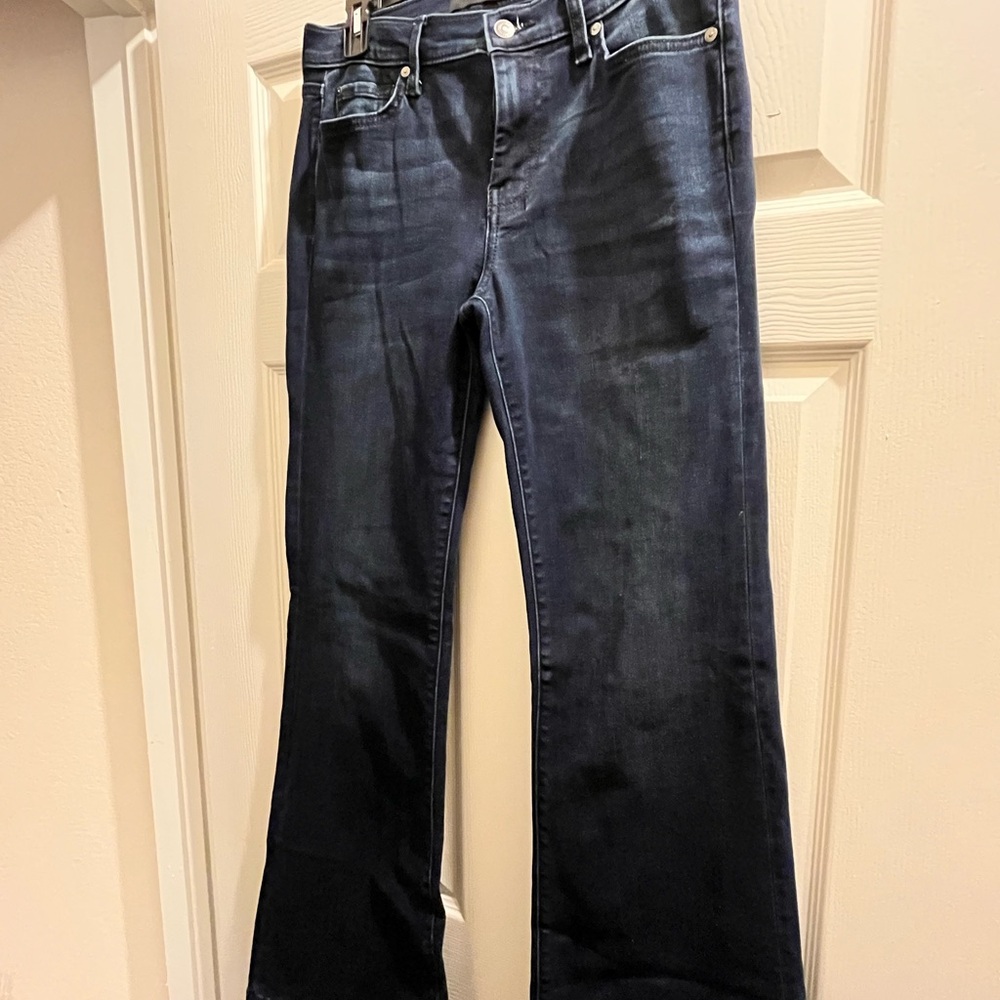 7 For All Mankind Women's Dark Indigo Flare Jeans Size 30
